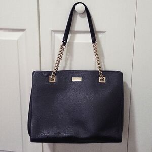 EUC Kate Spade black leather bag